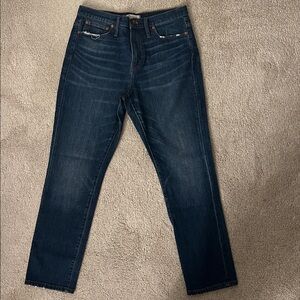 Madewell Women’s High Rise Slim Boy Jeans (Size 30)